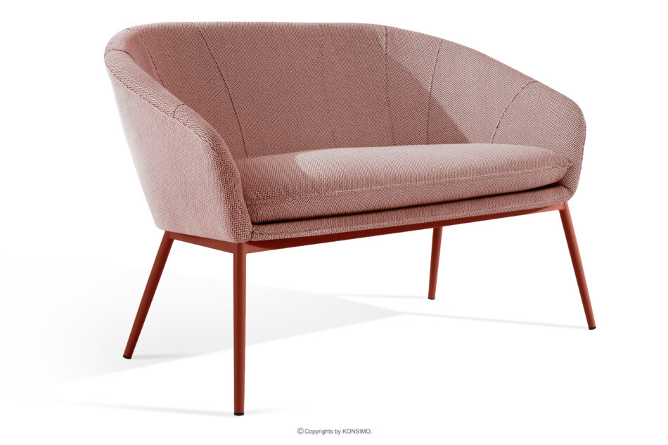 SOLIS Sofa ogrodowy tkanina wodoodporna bordowy/biały/rudy bordowy/biały/rudy - zdjęcie 2
