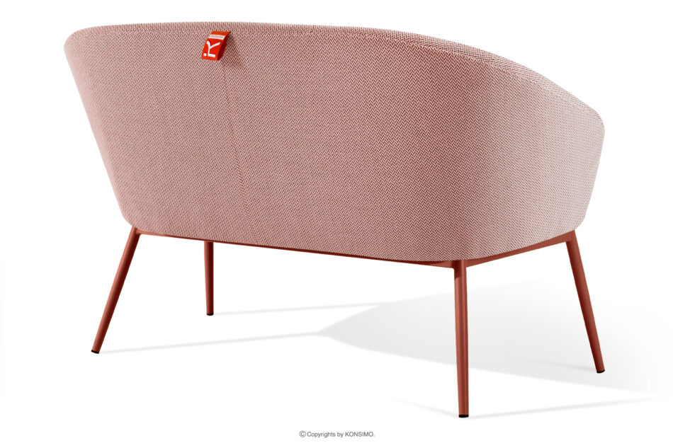 SOLIS Sofa ogrodowy tkanina wodoodporna bordowy/biały/rudy bordowy/biały/rudy - zdjęcie 3