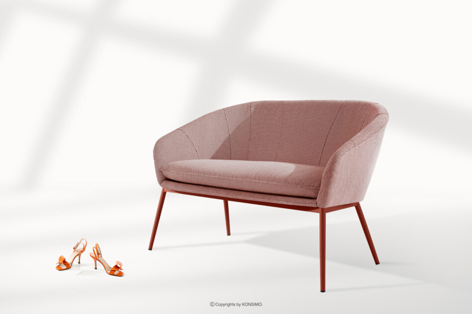 SOLIS Sofa ogrodowy tkanina wodoodporna bordowy/biały/rudy bordowy/biały/rudy - zdjęcie 1