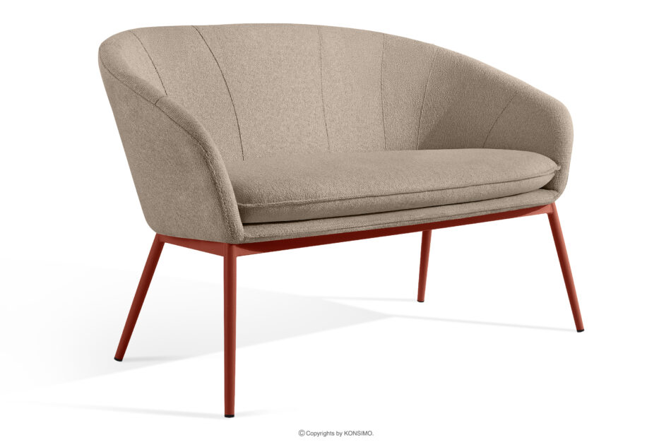 SOLIS Sofa ogrodowy tkanina wodoodporna jasny brązowy/rudy jasny brązowy/rudy - zdjęcie 2