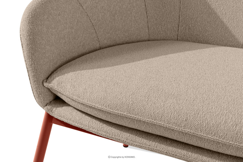 SOLIS Sofa ogrodowy tkanina wodoodporna jasny brązowy/rudy jasny brązowy/rudy - zdjęcie 4