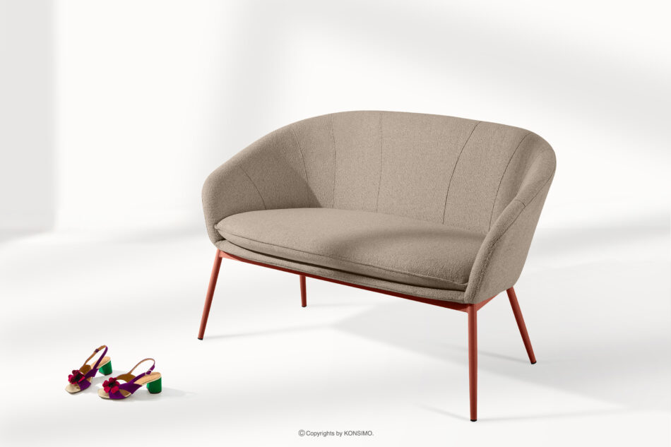 SOLIS Sofa ogrodowy tkanina wodoodporna jasny brązowy/rudy jasny brązowy/rudy - zdjęcie 1