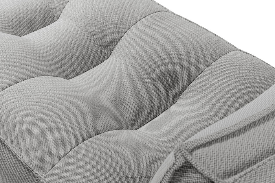 LOVIA Miękka leżanka ogrodowa w tkaninie plecionej outdoorowej ciemny szary/biały ciemny szary/biały - zdjęcie 6