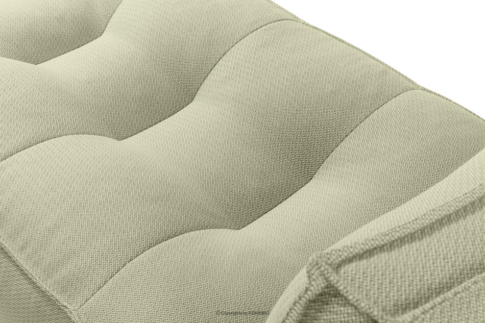 LOVIA Miękka leżanka ogrodowa w tkaninie plecionej outdoorowej jasny zielony/biały jasny zielony/biały - zdjęcie 6