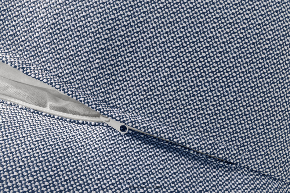 LOVIA Wygodny szezlong ogrodowy w tkaninie plecionej outdoorowej granatowy/biały granatowy/biały - zdjęcie 11