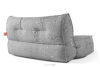 LOVIA Wygodna sofa ogrodowa w tkaninie plecionej outdoorowej czarny/biały czarny/biały - zdjęcie 5