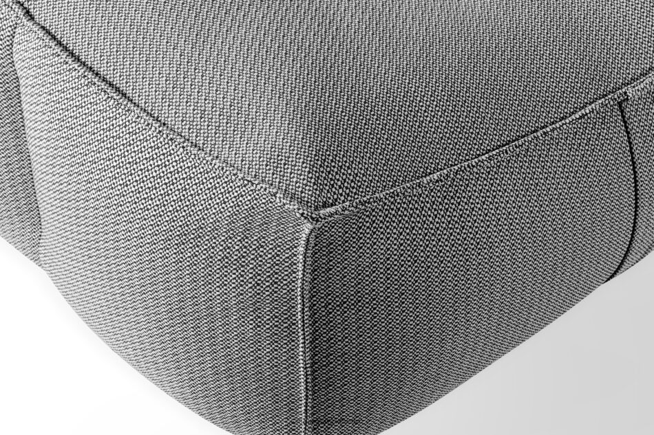 LOVIA Wygodna sofa ogrodowa w tkaninie plecionej outdoorowej czarny/biały czarny/biały - zdjęcie 8