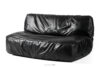 LOVIA Miękka sofa ogrodowa w tkaninie plecionej outdoorowej ciemny szary/biały ciemny szary/biały - zdjęcie 15