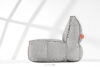 LOVIA Miękka sofa ogrodowa w tkaninie plecionej outdoorowej ciemny szary/biały ciemny szary/biały - zdjęcie 19