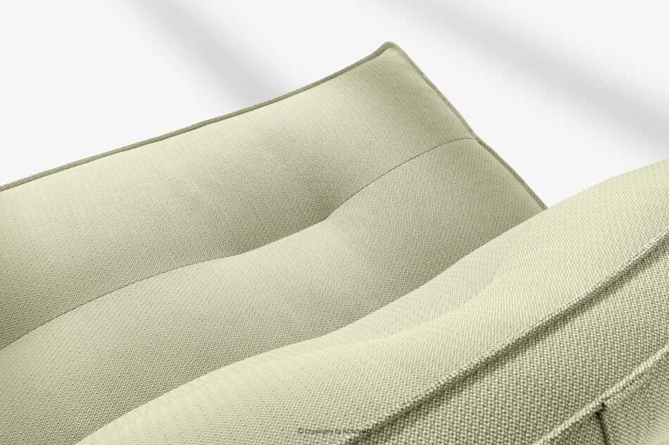 LOVIA Miękka sofa ogrodowa w tkaninie plecionej outdoorowej jasny zielony/biały jasny zielony/biały - zdjęcie 6