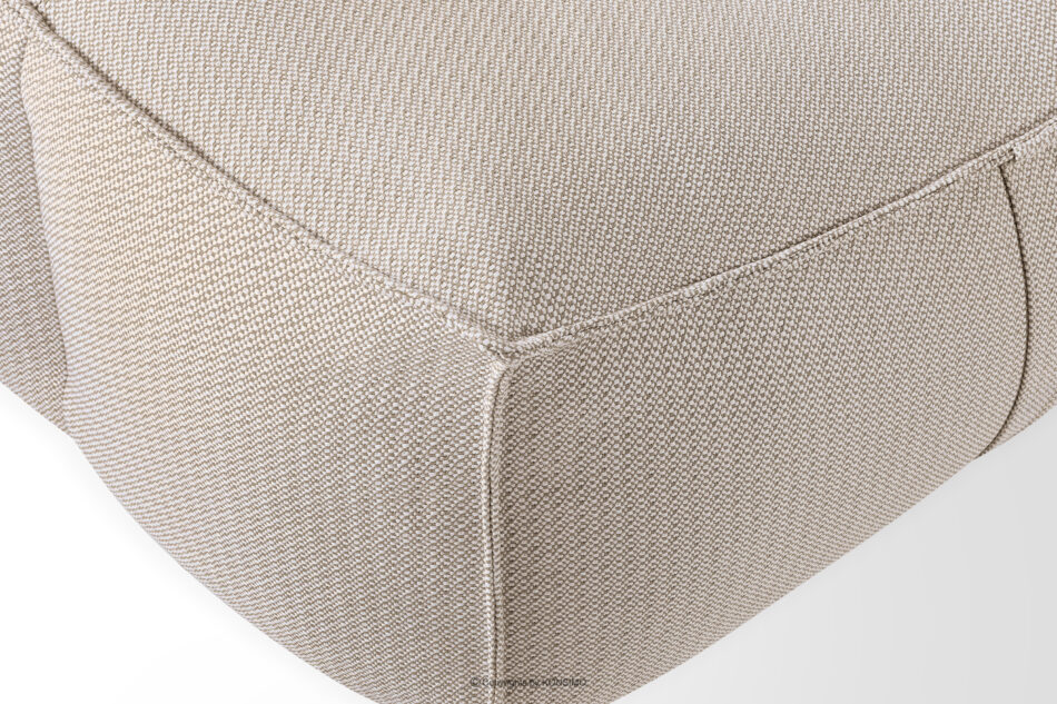 LOVIA Miękka sofa ogrodowa w tkaninie plecionej outdoorowej ciemny beżowy/biały ciemny beżowy/biały - zdjęcie 8