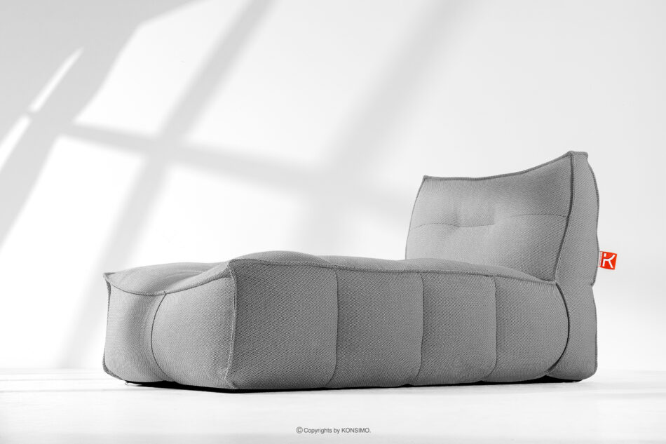 LOVIA Wygodny szezlong ogrodowy w tkaninie plecionej outdoorowej 2 szt. czarny/biały czarny/biały - zdjęcie 18