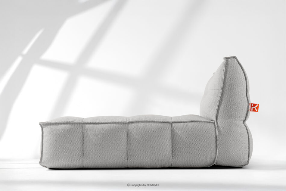 LOVIA Miękka leżanka ogrodowa w tkaninie plecionej outdoorowej 2 szt. ciemny szary/biały ciemny szary/biały - zdjęcie 19