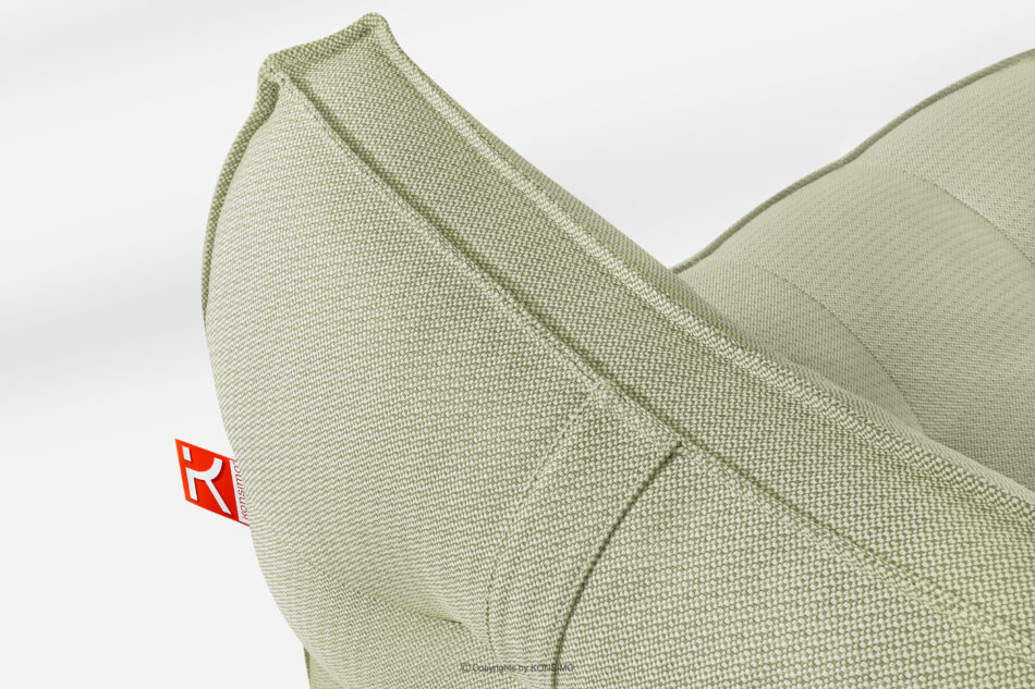 LOVIA Miękka leżanka ogrodowa w tkaninie plecionej outdoorowej 2 szt. jasny zielony/biały jasny zielony/biały - zdjęcie 6