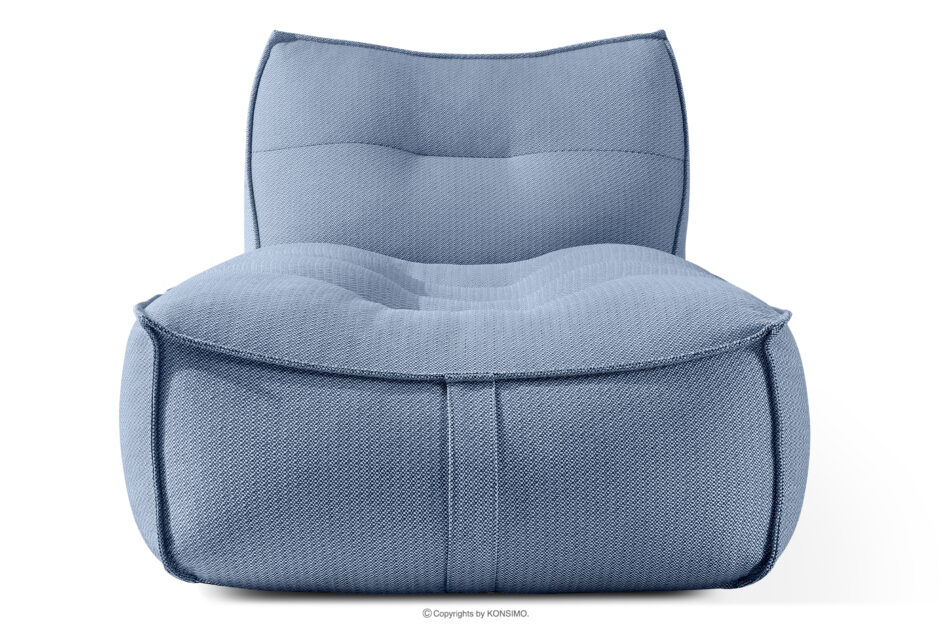 LOVIA Wygodny szezlong ogrodowy w tkaninie plecionej outdoorowej 2 szt. granatowy/biały granatowy/biały - zdjęcie 2