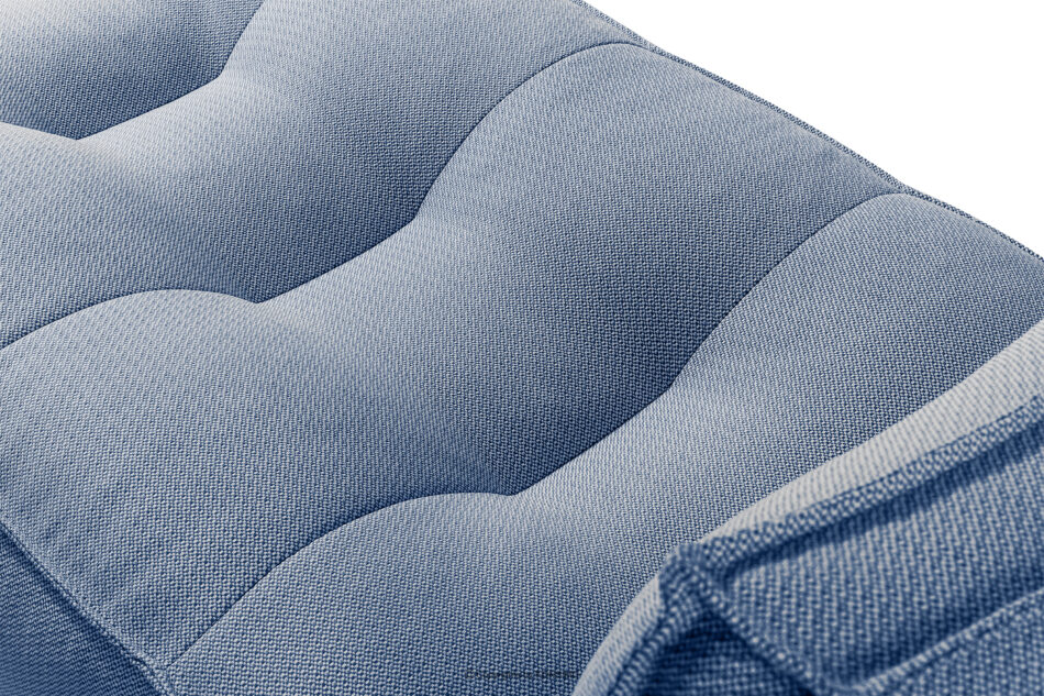 LOVIA Wygodny szezlong ogrodowy w tkaninie plecionej outdoorowej 2 szt. granatowy/biały granatowy/biały - zdjęcie 7