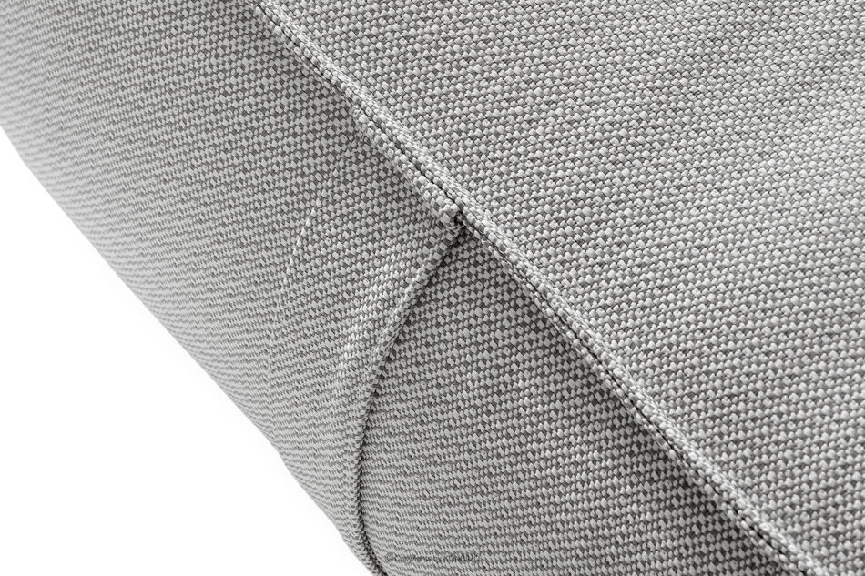 LOVIA Miękki fotel ogrodowy i puf w tkaninie plecionej outdoorowej ciemny szary/biały ciemny szary/biały - zdjęcie 18