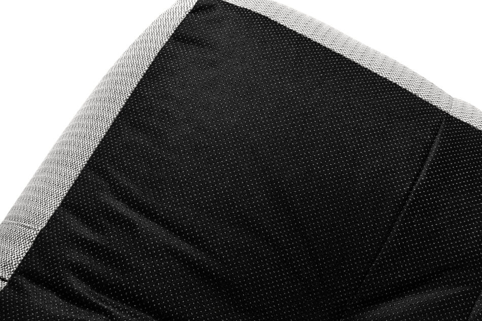 LOVIA Zestaw ogrodowy fotel sofa i puf w tkaninie plecionej outdoorowej ciemny szary/biały ciemny szary/biały - zdjęcie 19