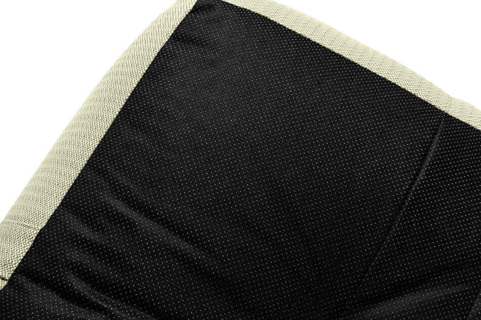 LOVIA Zestaw ogrodowy fotel sofa i puf w tkaninie plecionej outdoorowej jasny zielony/biały jasny zielony/biały - zdjęcie 19