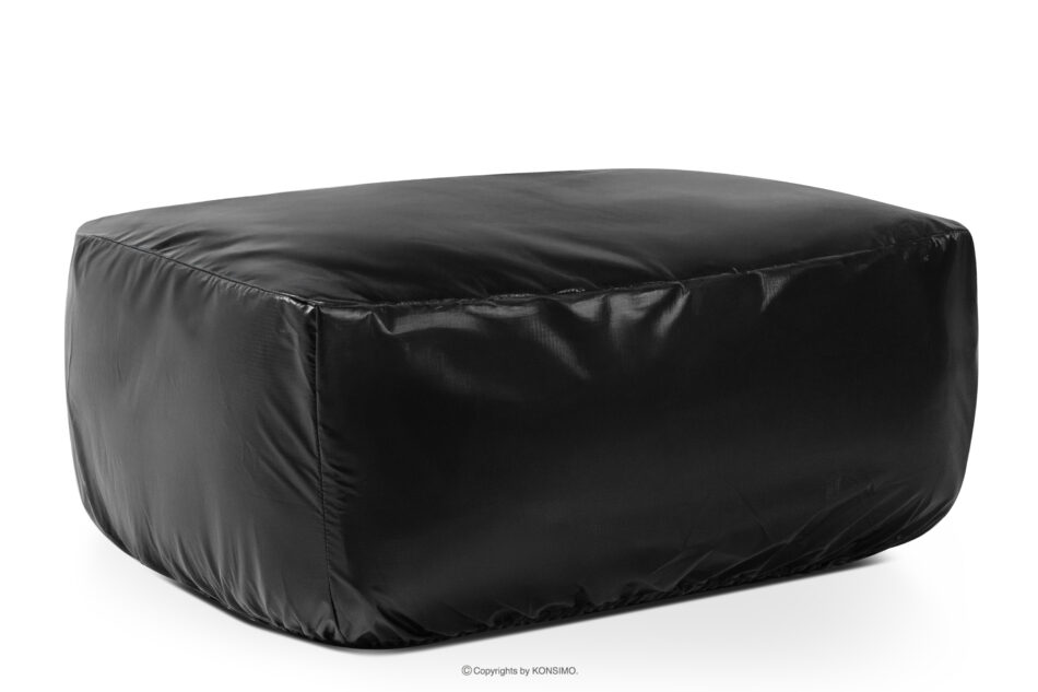 LOVIA Zestaw ogrodowy fotel sofa i puf w tkaninie plecionej outdoorowej jasny zielony/biały jasny zielony/biały - zdjęcie 28