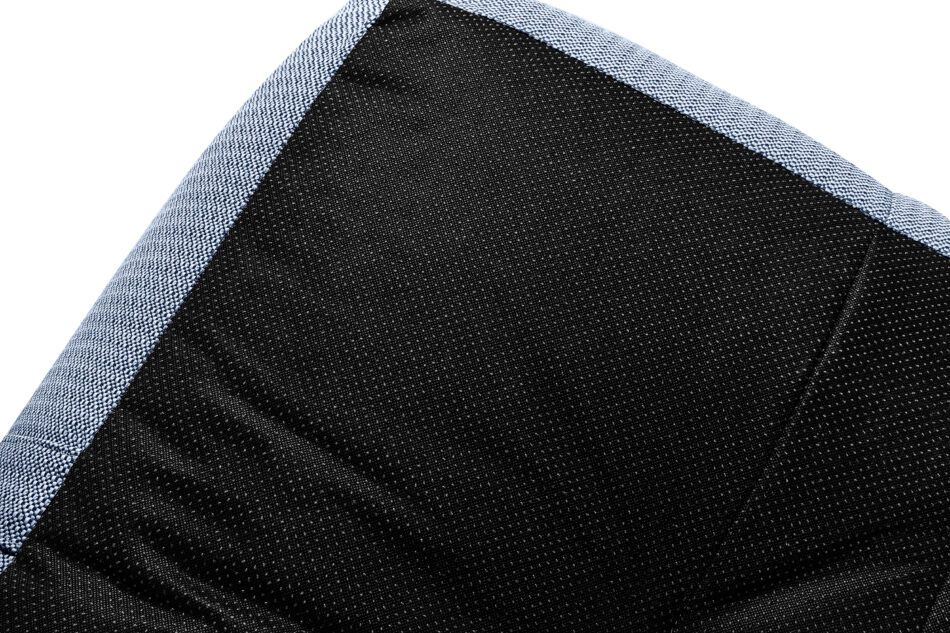 LOVIA Komplet mebli ogrodowych sofa fotel puf w tkaninie plecionej outdoorowej granatowy/biały granatowy/biały - zdjęcie 19