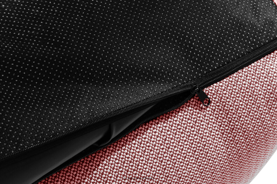 LOVIA Zestaw mebli ogrodowych w tkaninie plecionej outdoorowej czerwony/biały czerwony/biały - zdjęcie 20