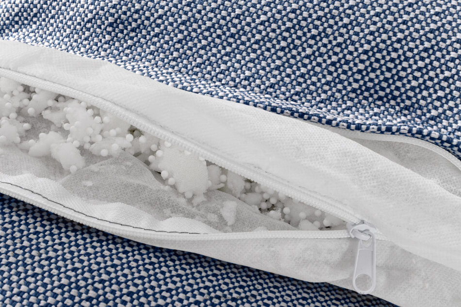 LOVIA Zestaw mebli ogrodowych w tkaninie plecionej outdoorowej granatowy/biały granatowy/biały - zdjęcie 13