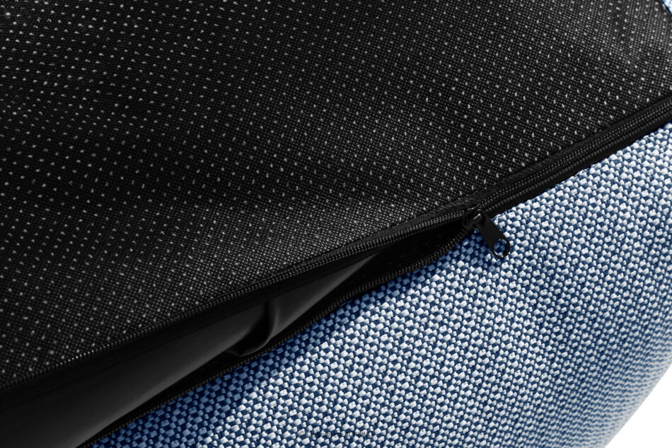 LOVIA Zestaw mebli ogrodowych w tkaninie plecionej outdoorowej granatowy/biały granatowy/biały - zdjęcie 20