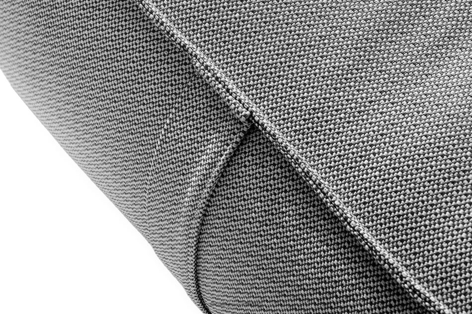 LOVIA Meble ogrodowe sofa fotel szezlong puf tkanina pleciona outdoorowa czarny/biały czarny/biały - zdjęcie 18