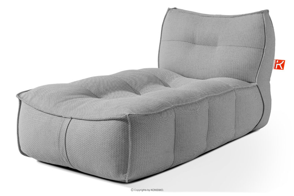 LOVIA Meble ogrodowe sofa fotel szezlong puf tkanina pleciona outdoorowa czarny/biały czarny/biały - zdjęcie 29