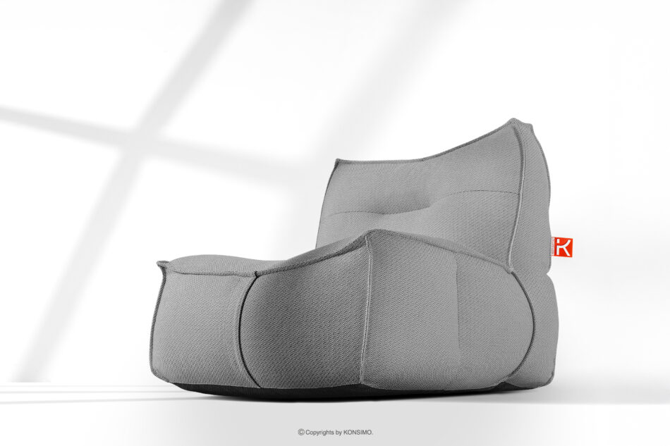 LOVIA Meble ogrodowe sofa fotel szezlong puf tkanina pleciona outdoorowa czarny/biały czarny/biały - zdjęcie 36