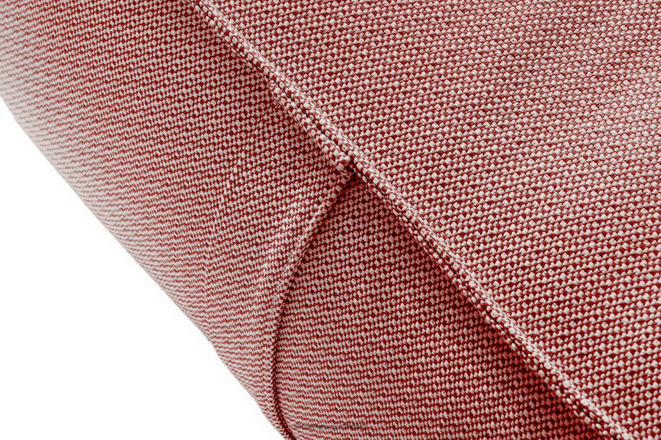 LOVIA Meble ogrodowe sofa fotel szezlong puf tkanina pleciona outdoorowa czerwony/biały czerwony/biały - zdjęcie 18