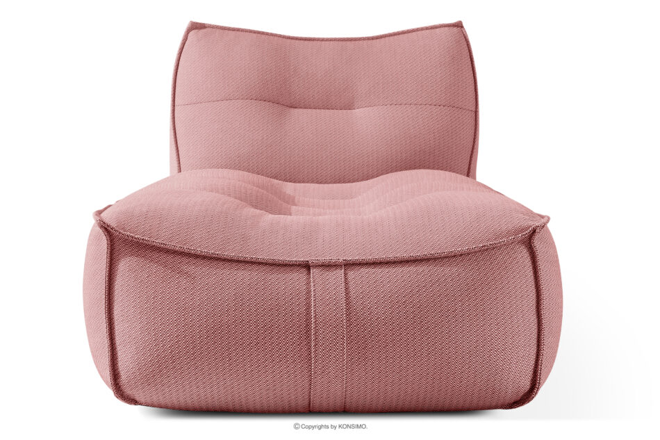 LOVIA Meble ogrodowe sofa fotel szezlong puf tkanina pleciona outdoorowa czerwony/biały czerwony/biały - zdjęcie 27