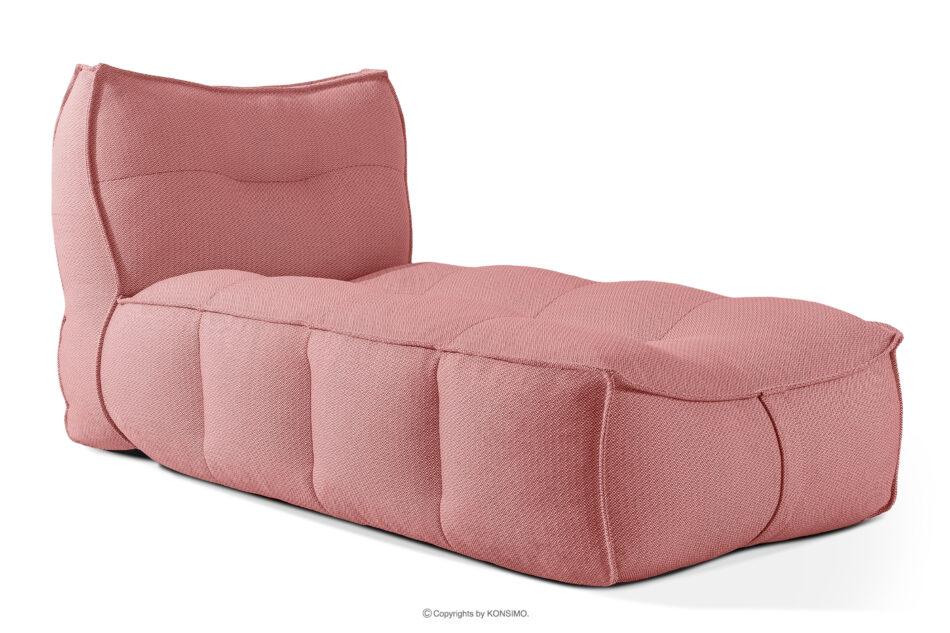 LOVIA Meble ogrodowe sofa fotel szezlong puf tkanina pleciona outdoorowa czerwony/biały czerwony/biały - zdjęcie 28