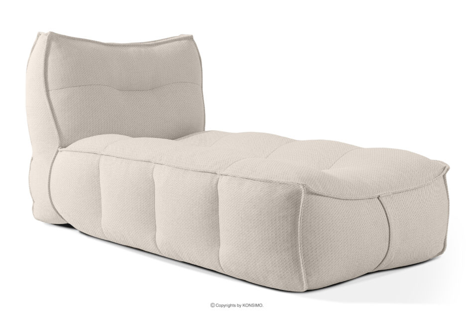 LOVIA Zestaw mebli ogrodowych sofa fotel szezlong puf tkanina pleciona outdoorowa ciemny beżowy/biały ciemny beżowy/biały - zdjęcie 28