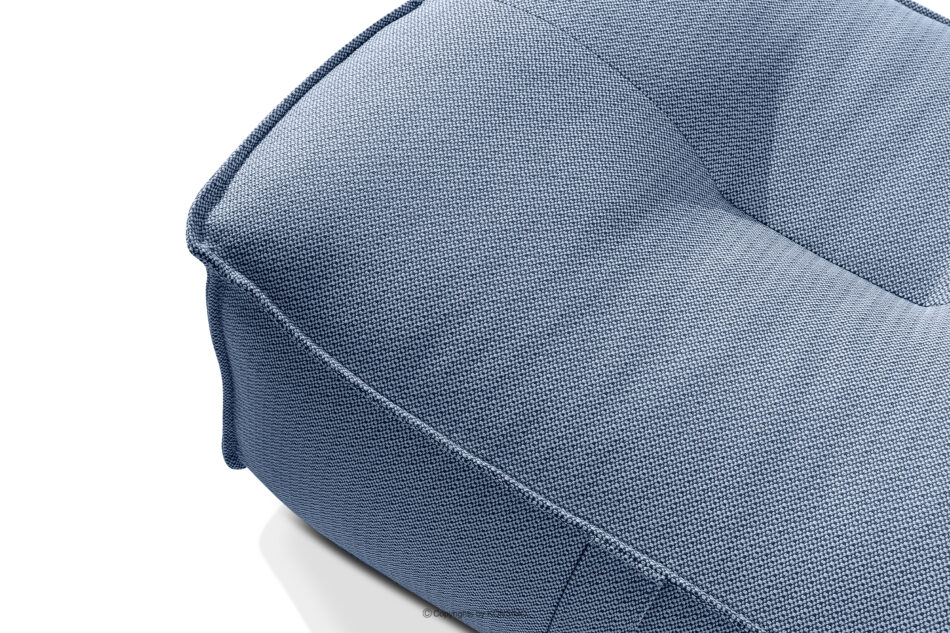 LOVIA Meble ogrodowe sofa fotel szezlong puf tkanina pleciona outdoorowa granatowy/biały granatowy/biały - zdjęcie 17