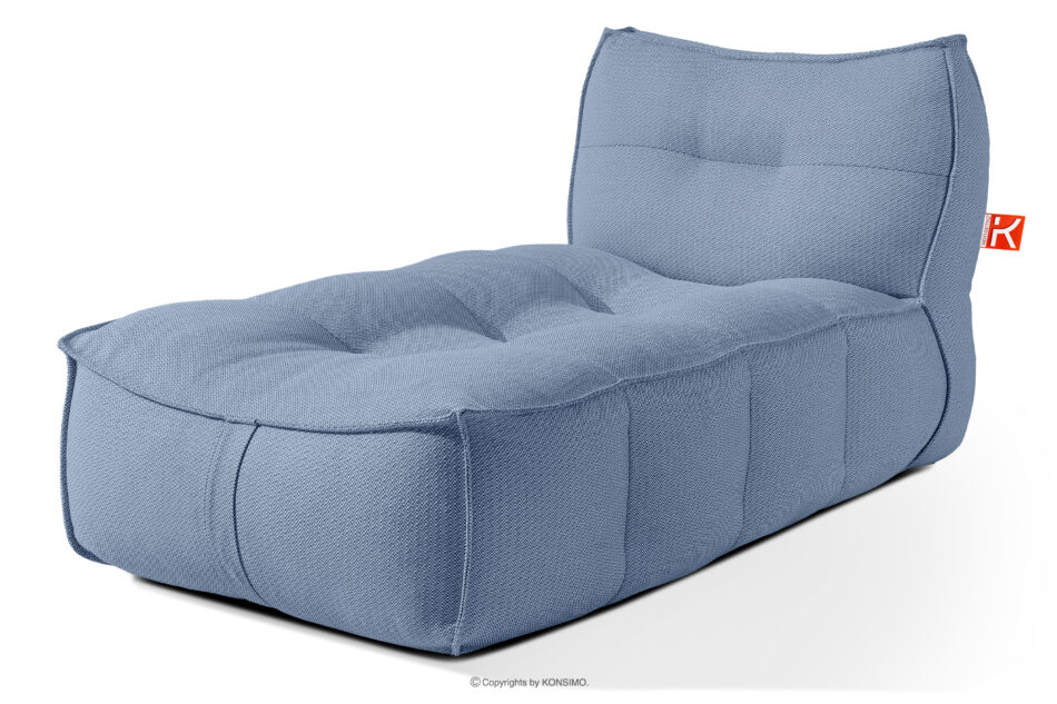 LOVIA Meble ogrodowe sofa fotel szezlong puf tkanina pleciona outdoorowa granatowy/biały granatowy/biały - zdjęcie 29