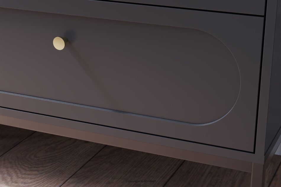 TILA Czarna komoda na nóżkach czarny - zdjęcie 3