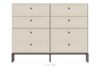TILA Kremowa komoda na nóżkach kremowy - zdjęcie 3