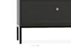 TILA Wysoka czarna komoda z szufladami czarny - zdjęcie 3