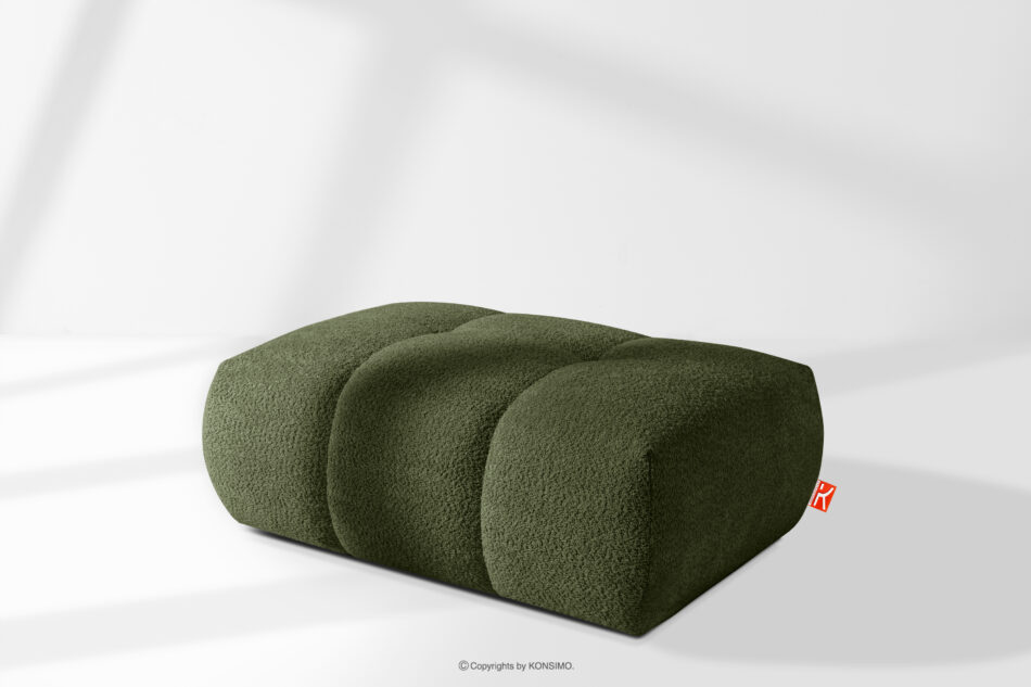 LIRA Puf boucle w stylu japandi oliwkowy oliwkowy - zdjęcie 7
