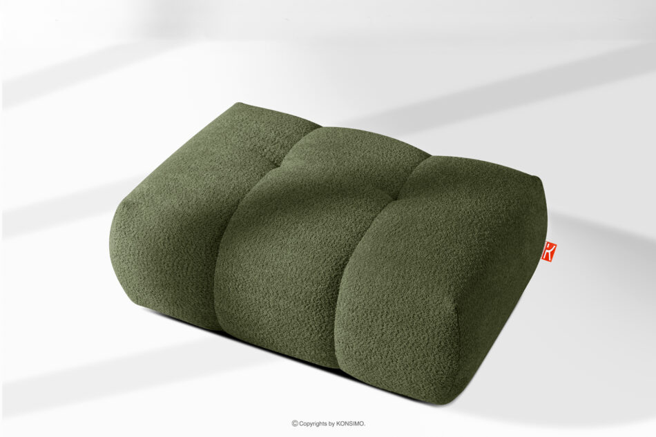 LIRA Puf boucle w stylu japandi oliwkowy oliwkowy - zdjęcie 8