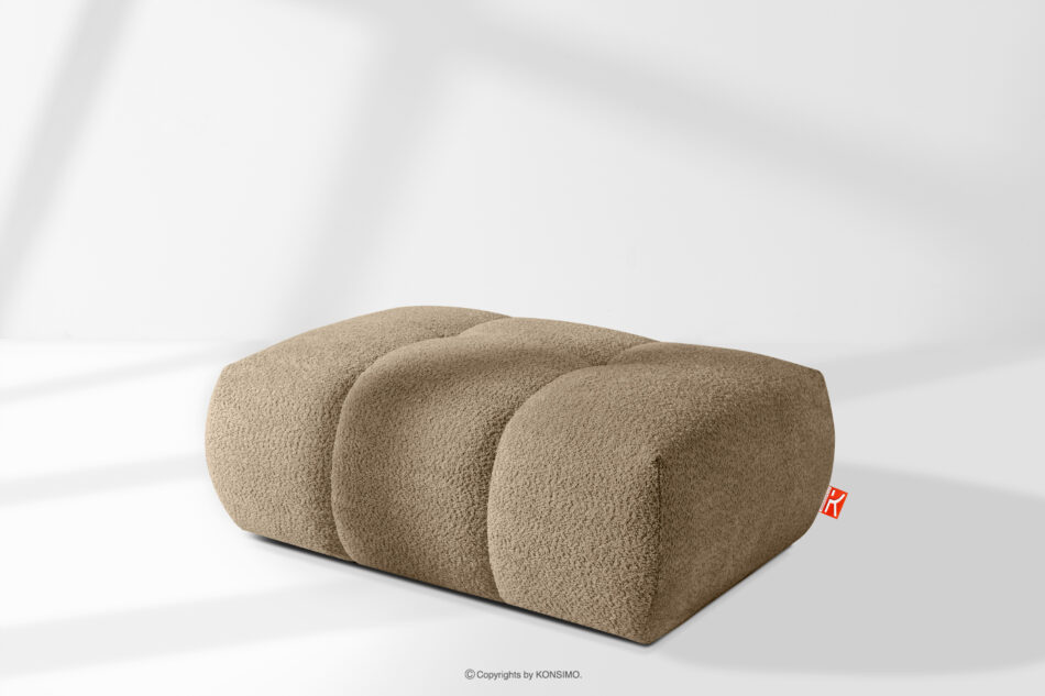 LIRA Puf w tkaninie boucle beżowy beżowy - zdjęcie 7