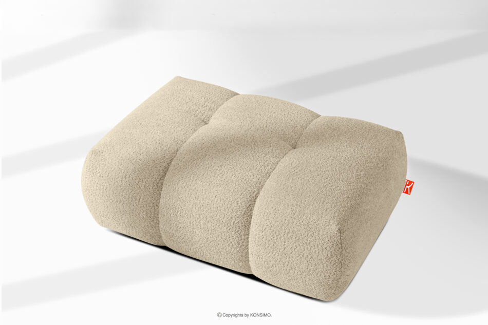 LIRA Puf w tkaninie boucle jasny beżowy jasny beżowy - zdjęcie 8