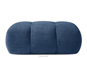 LIRA, https://konsimo.pl/kolekcja/lira/ Puf boucle w stylu japandi granatowy granatowy - zdjęcie