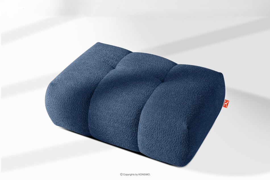 LIRA Puf boucle w stylu japandi granatowy granatowy - zdjęcie 8