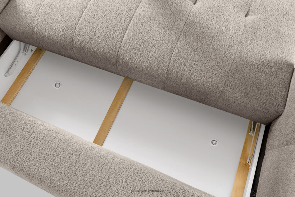 LIRA Sofa trzyosobowa w tkaninie boucle szary szary - zdjęcie 15