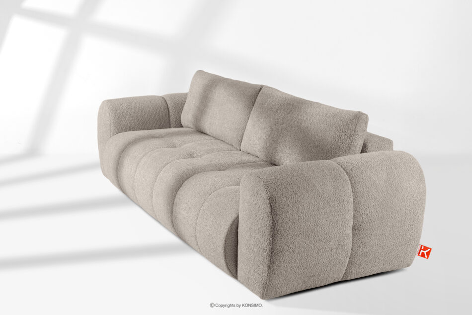 LIRA Sofa trzyosobowa w tkaninie boucle szary szary - zdjęcie 20