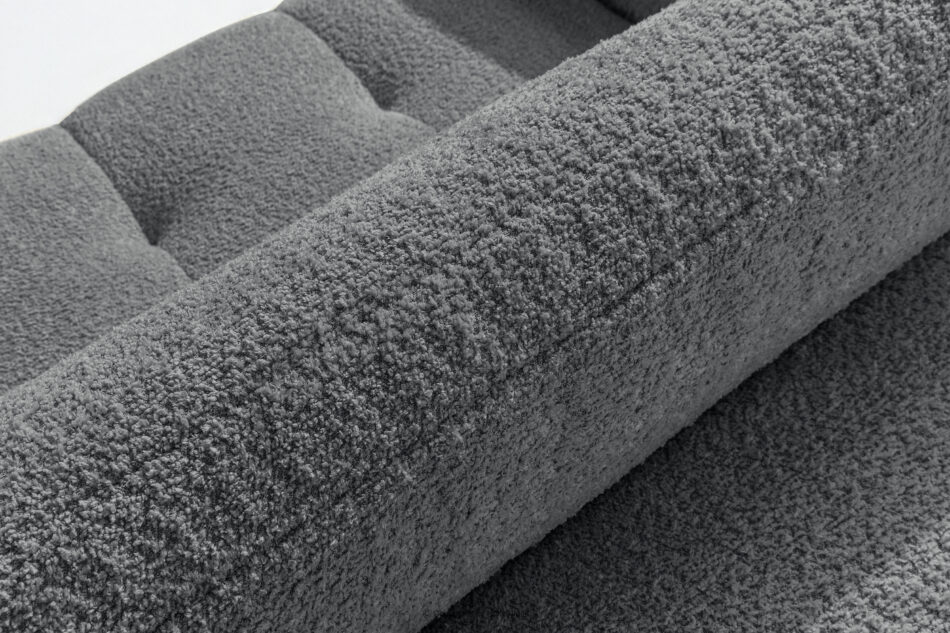 LIRA Sofa boucle w stylu japandi ciemny szary ciemny szary - zdjęcie 12