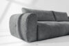 LIRA Sofa boucle w stylu japandi ciemny szary ciemny szary - zdjęcie 14